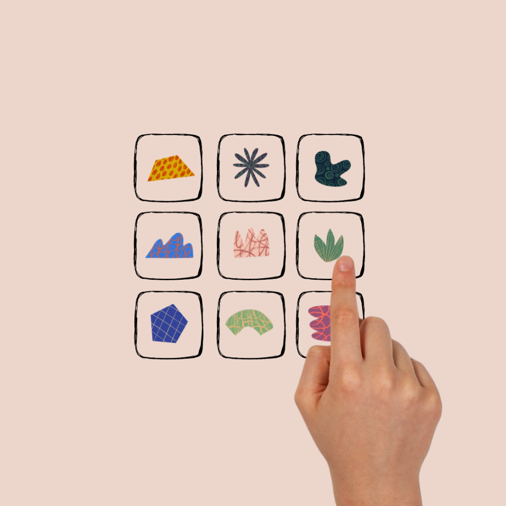 a child chooses from a limited set of options