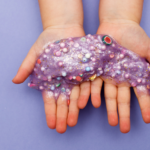 kid hands covered in slime